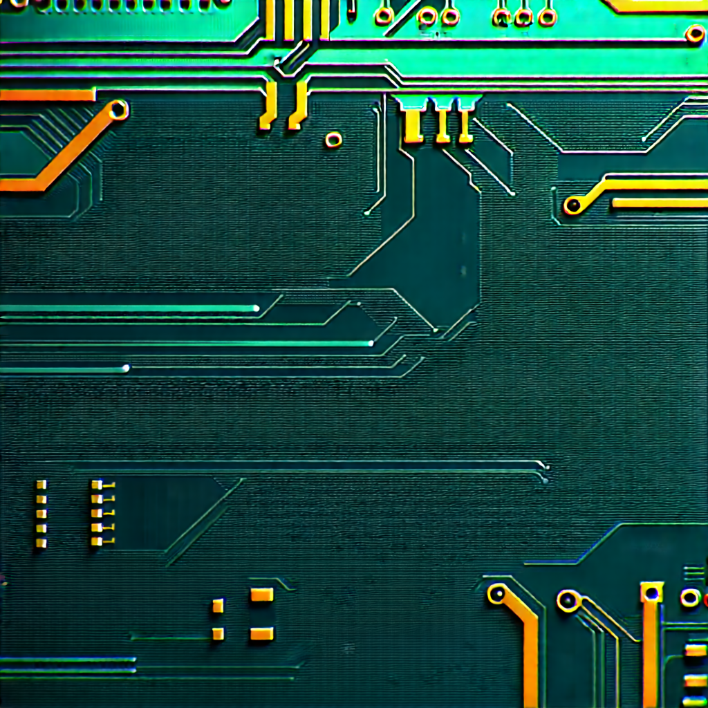 Close-up of electronic circuit