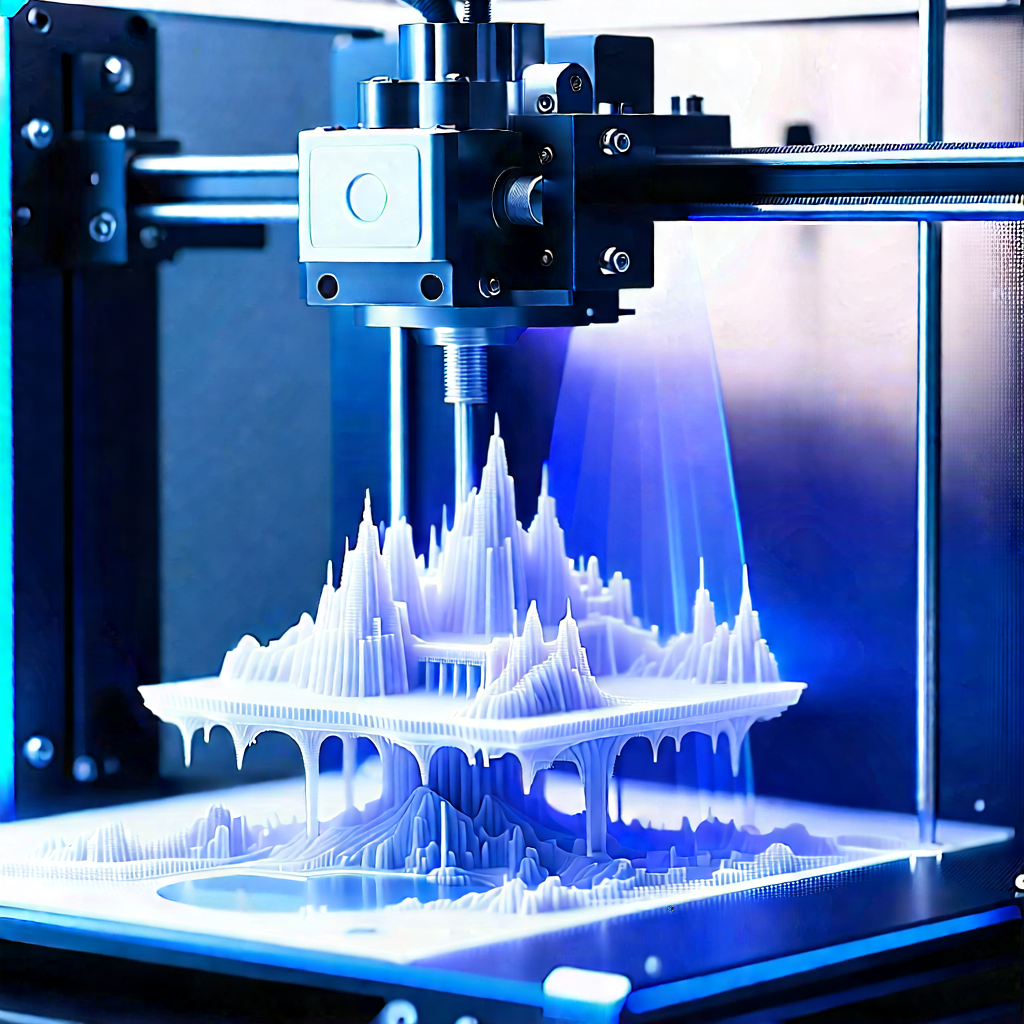 3d printer with holographic projection