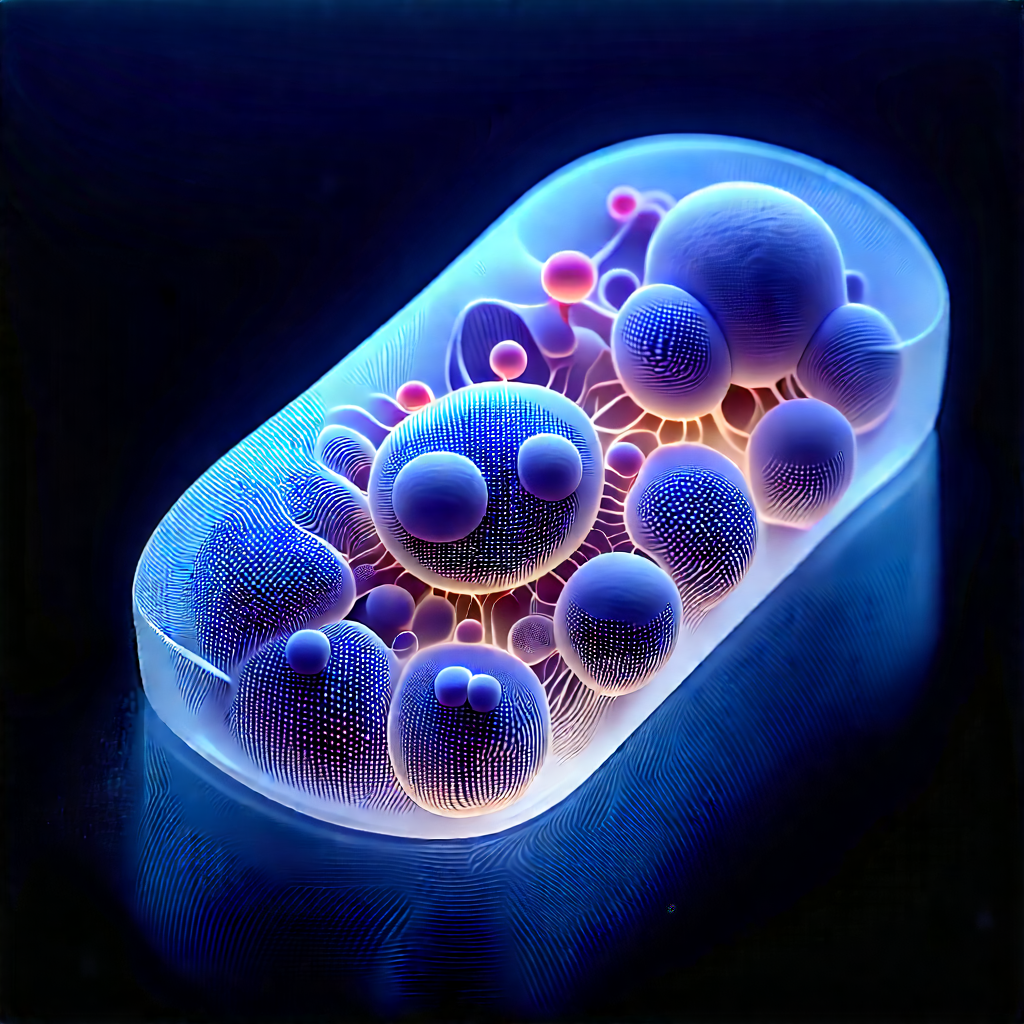 Healthcare Technology In Modern Laboratory With Blue Pill