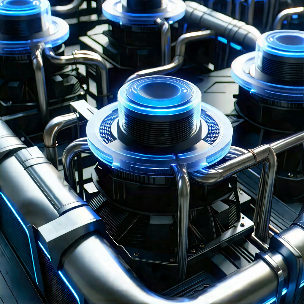 Close-up of cooling system