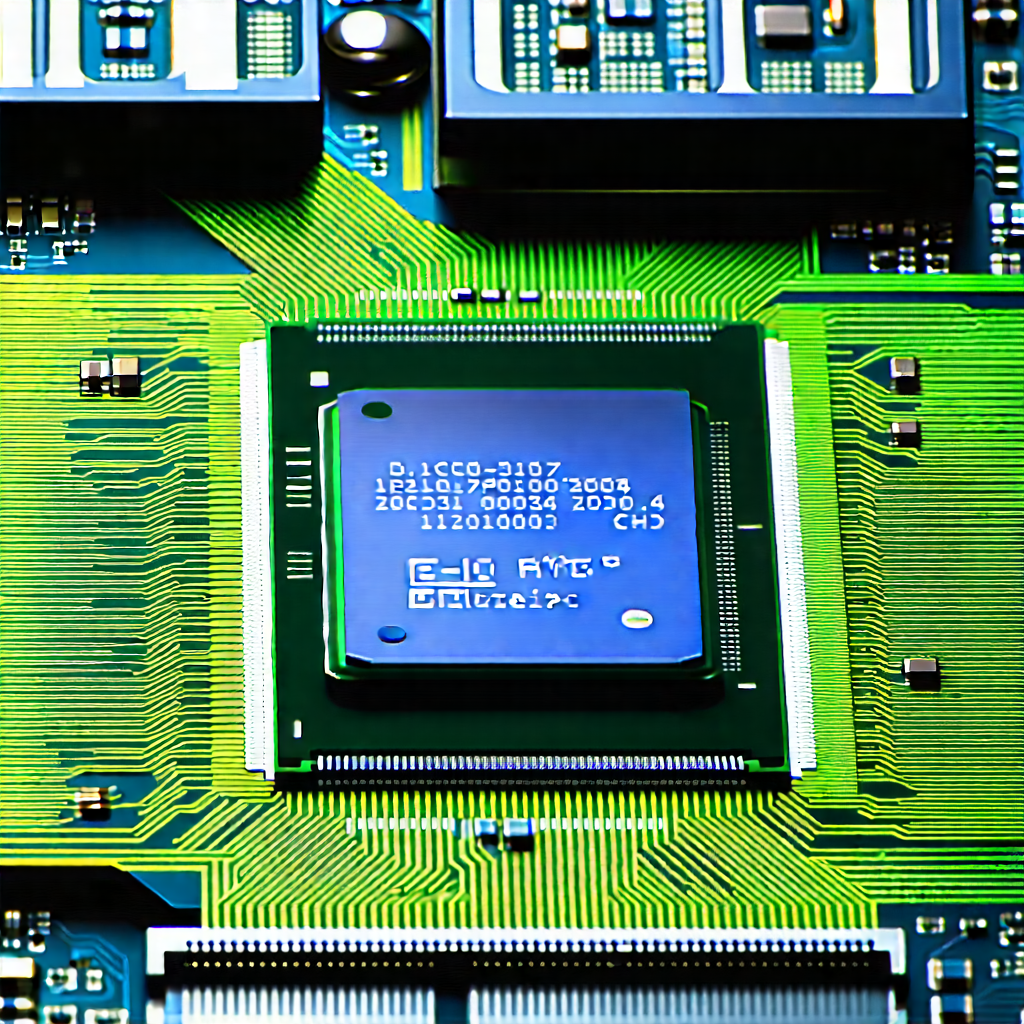 Close-up of microprocessor