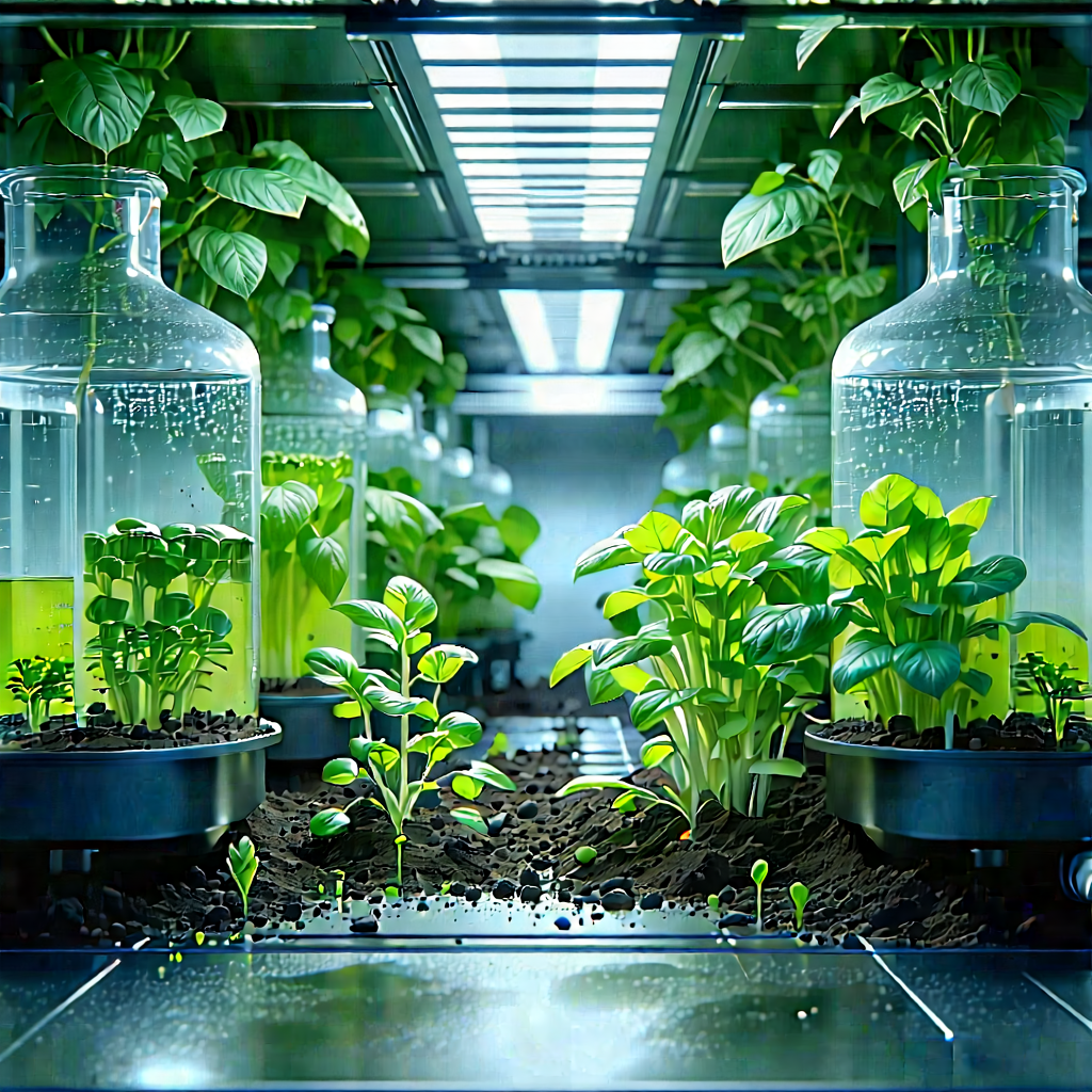 Agricultural technology in modern laboratory