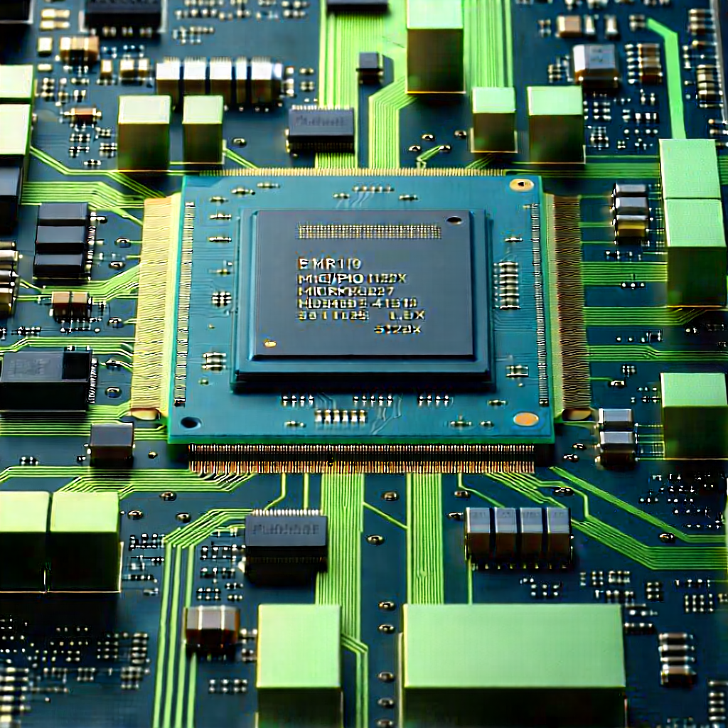 Close-up of microprocessor
