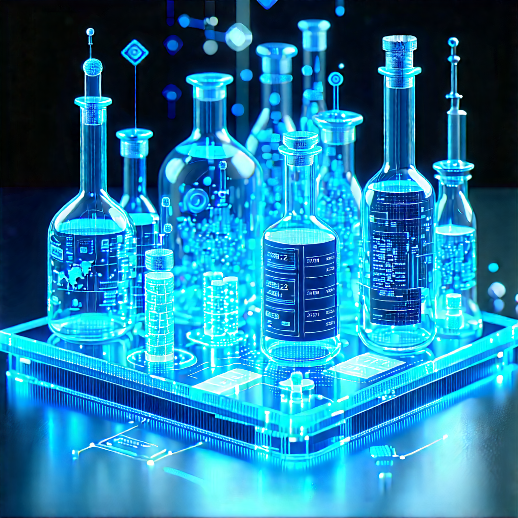 Financial Technology In Modern Laboratory With Image, There