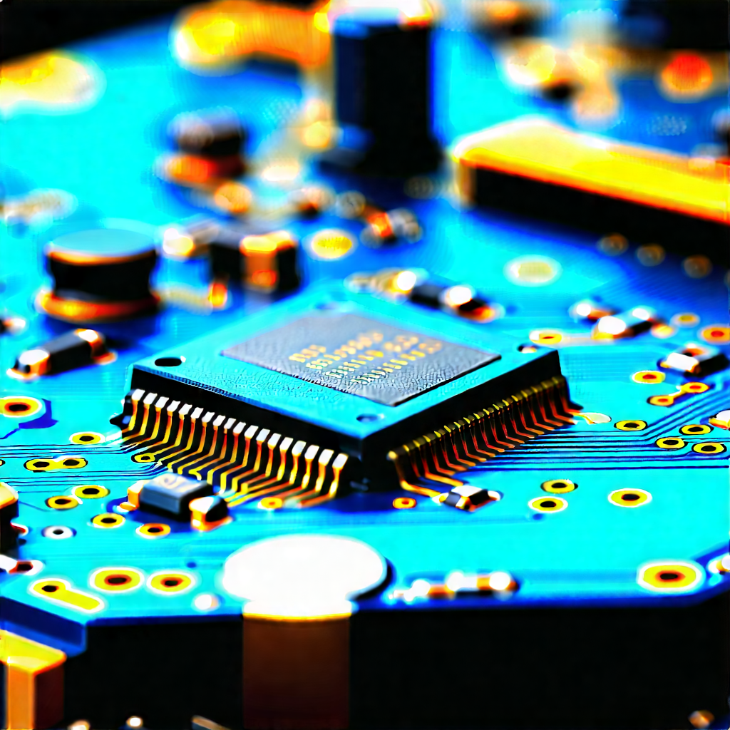 Close-up of electronic circuit