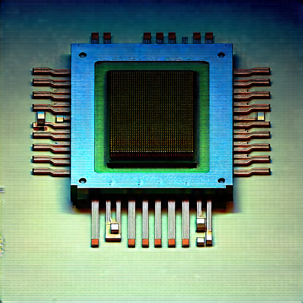 Close-up of microprocessor