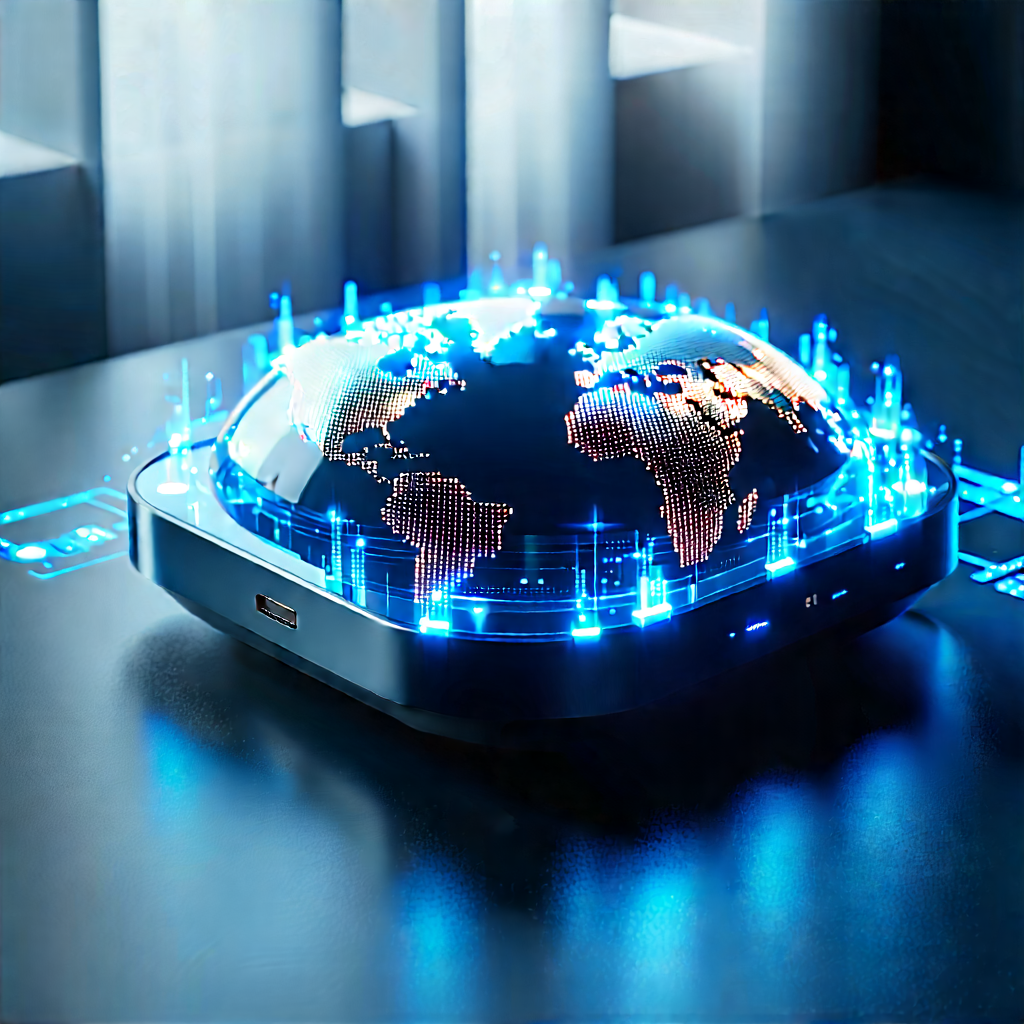 Innovative Communication Tool Design With Small, Blue,