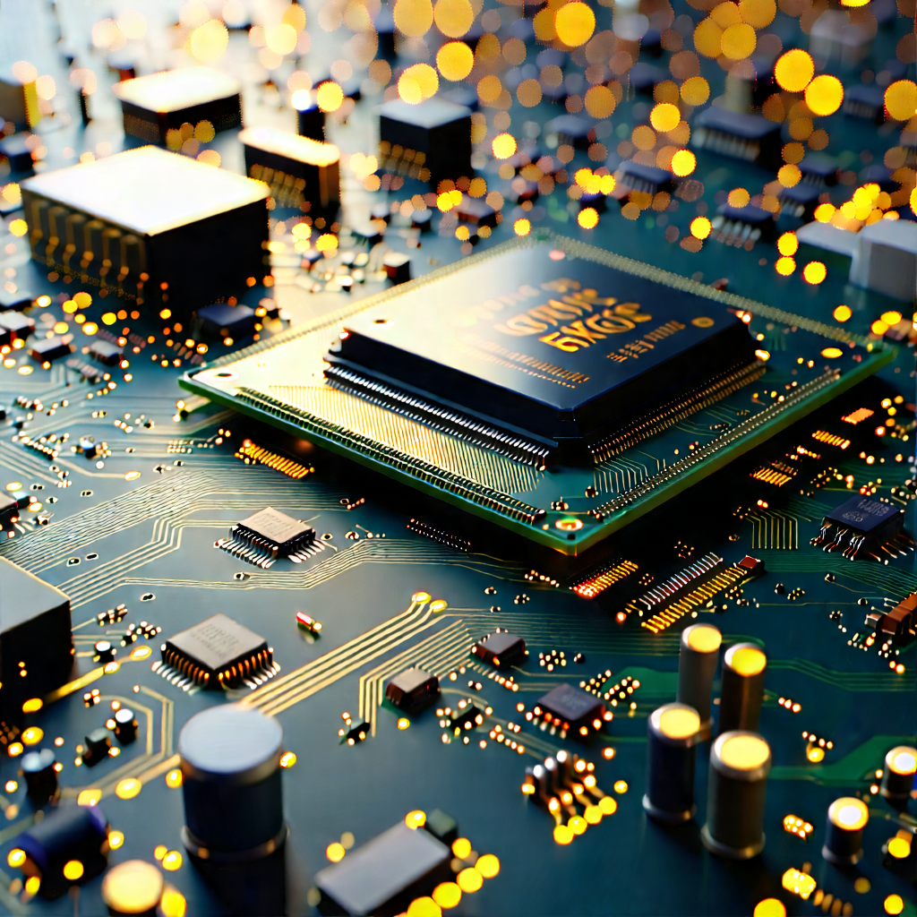 Circuit board with (digital:1.42) particles