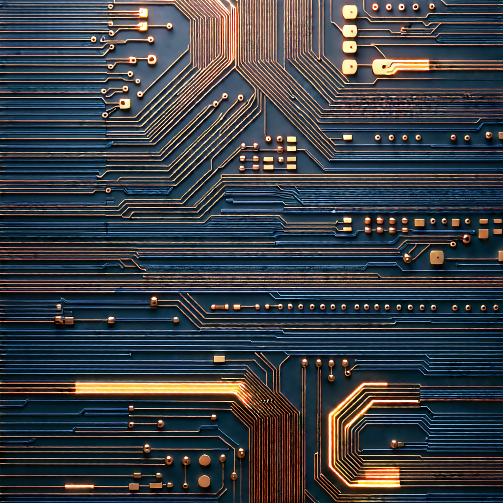 Close-up of electronic circuit