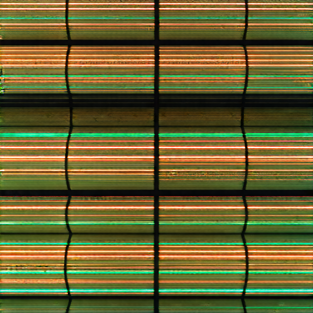 Close-up of sensor array