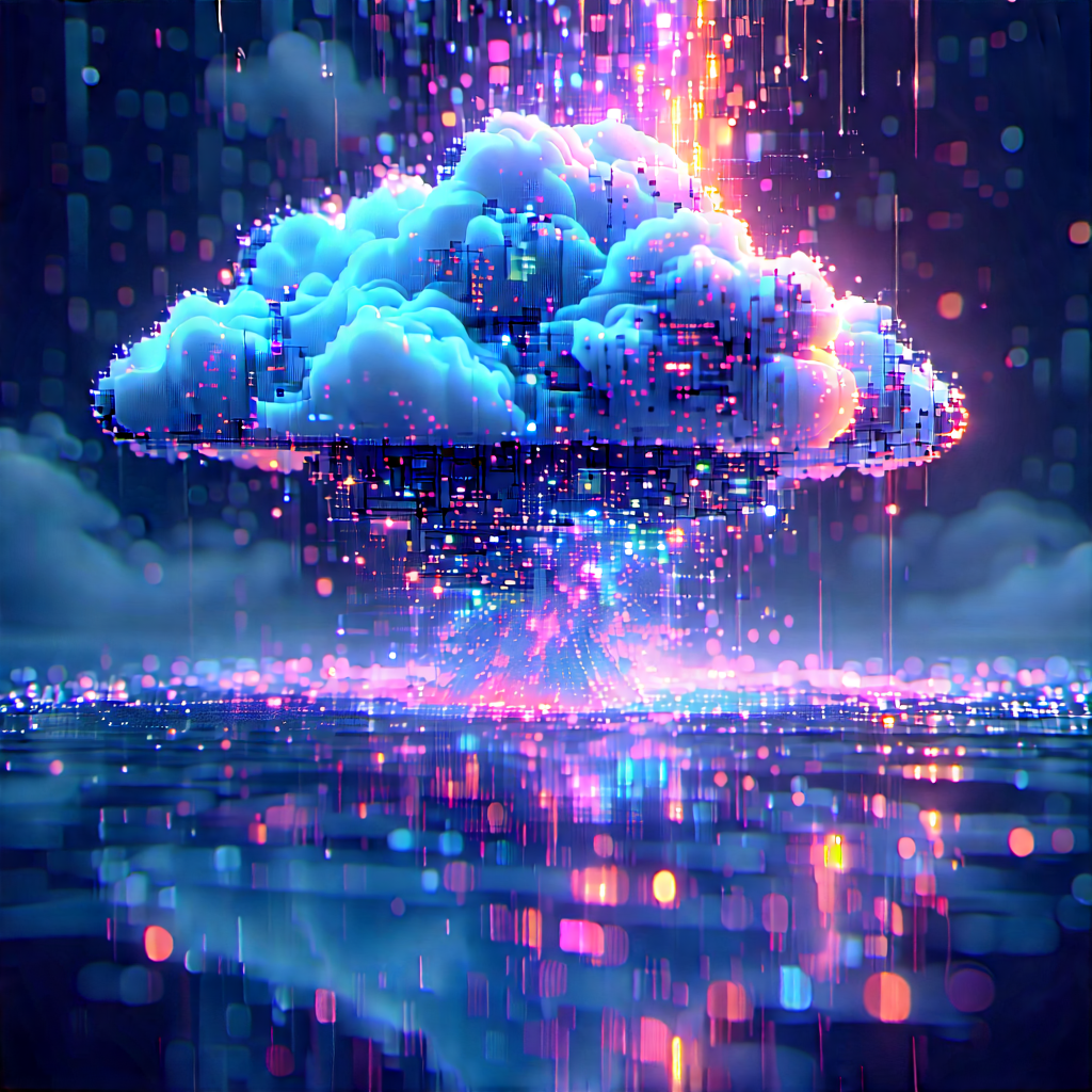 Cloud Computing Visualization With Image, There