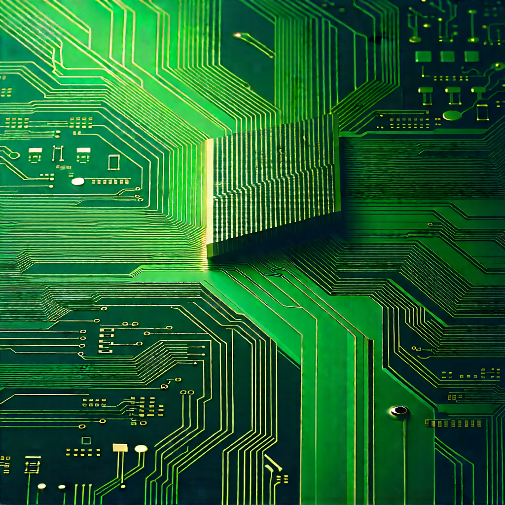 Circuit board with data streams
