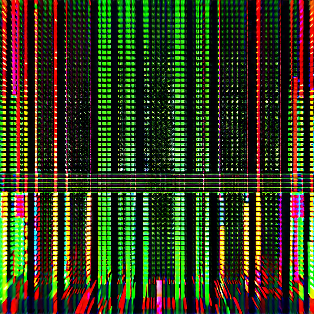 Close-up of sensor array