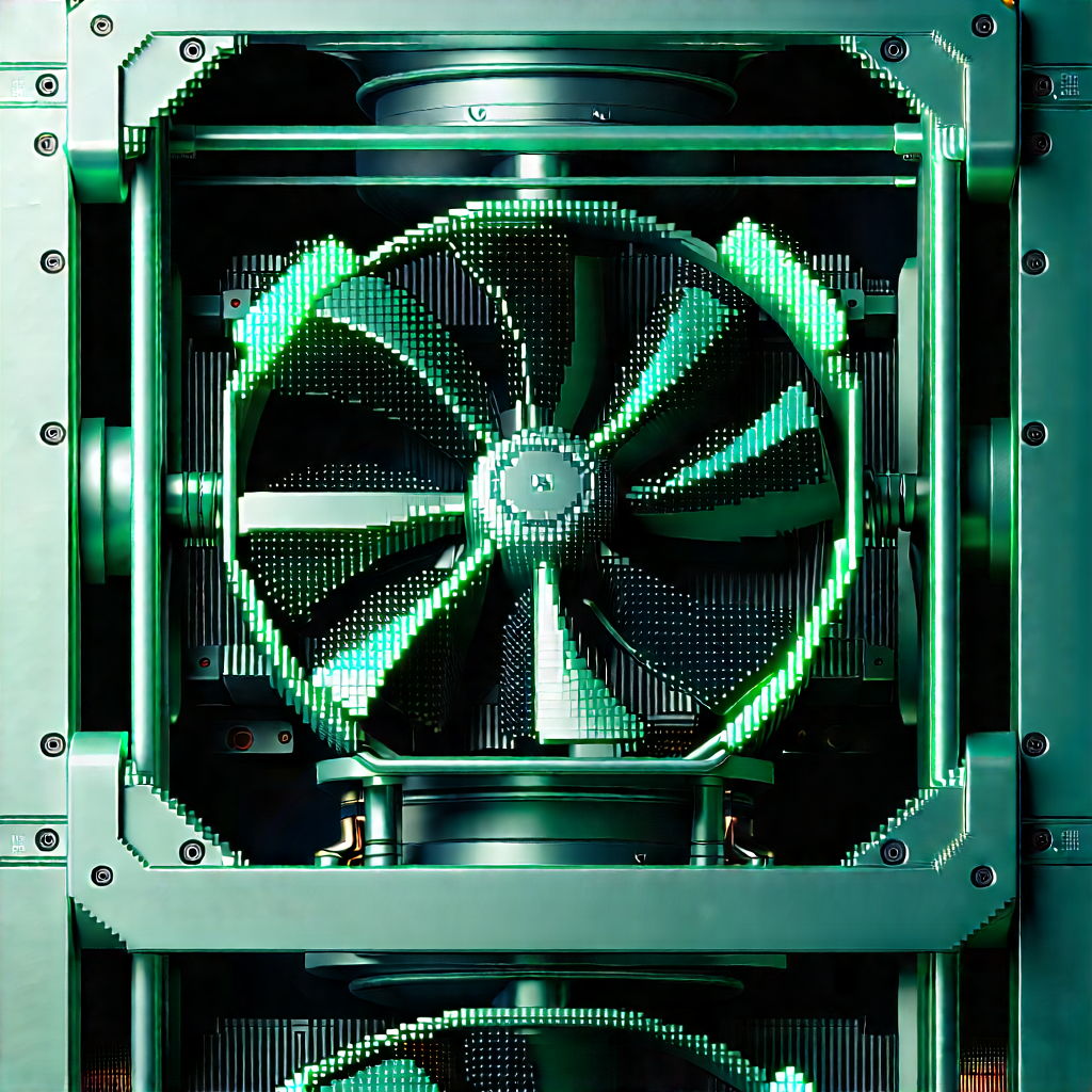 Close-up of cooling system