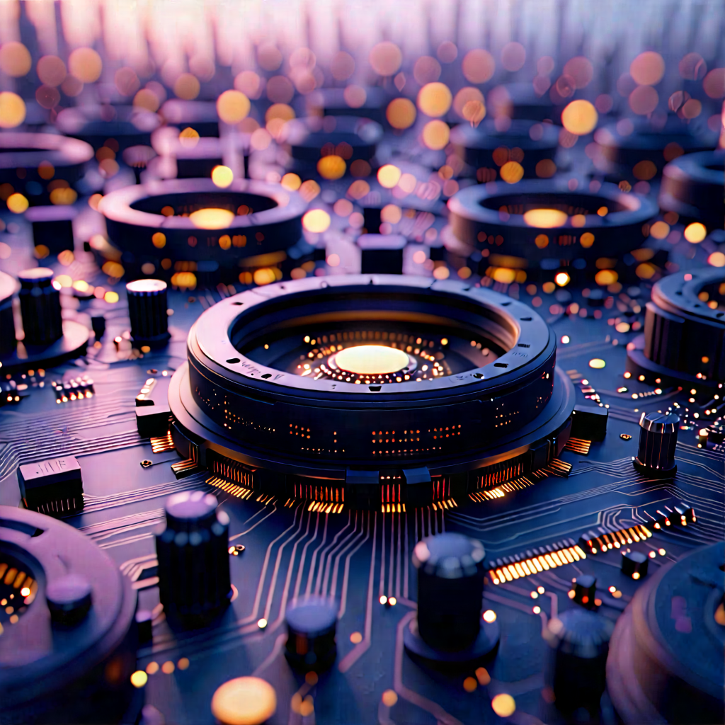 Close-up of sensor array