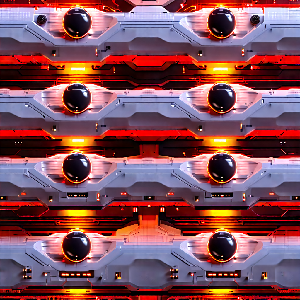 Close-up of sensor array