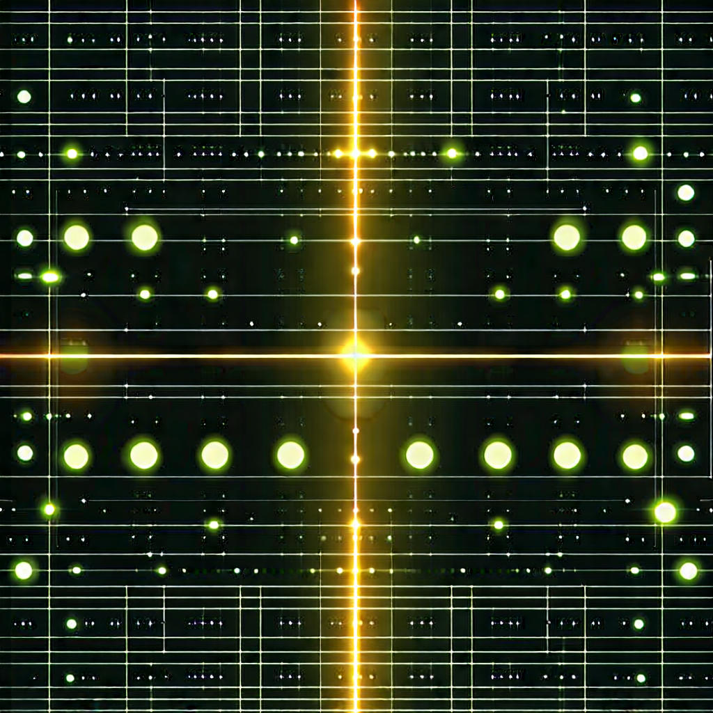 Close-up of sensor array