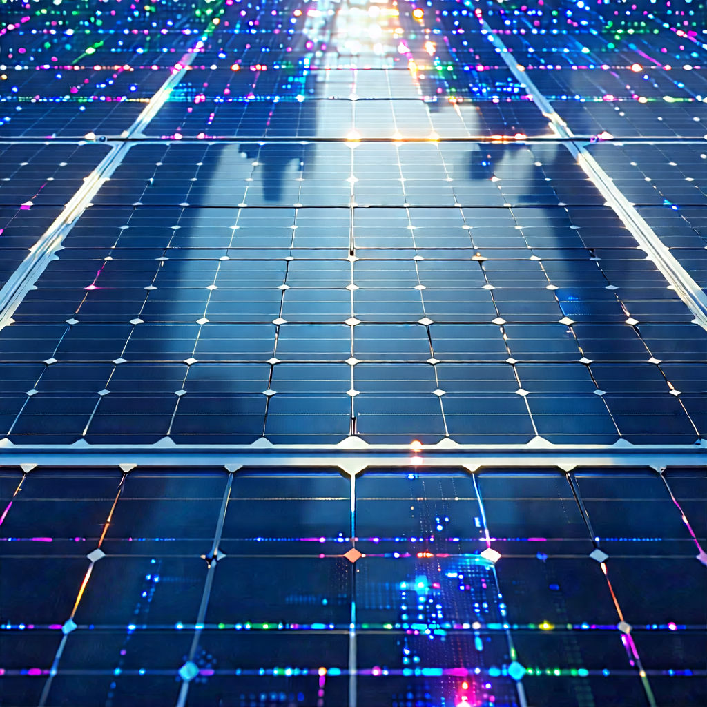 Solar Panel With Holographic Projection With Solar Panel