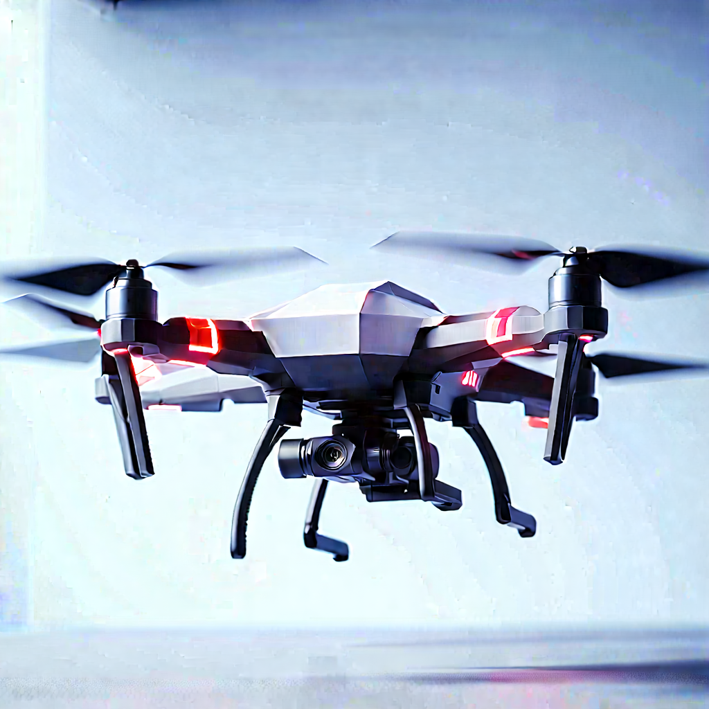 Drone With Data Visualization With Small Drone