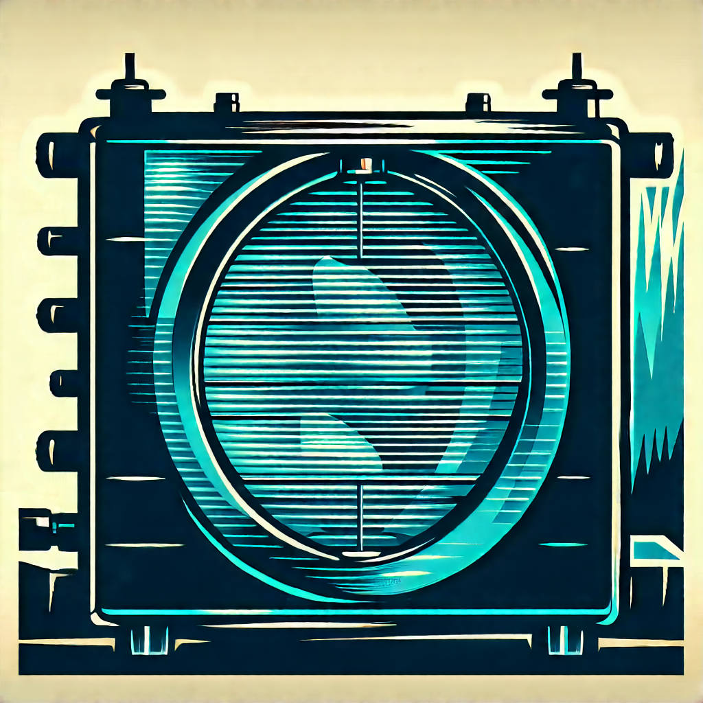 Close-up of cooling system