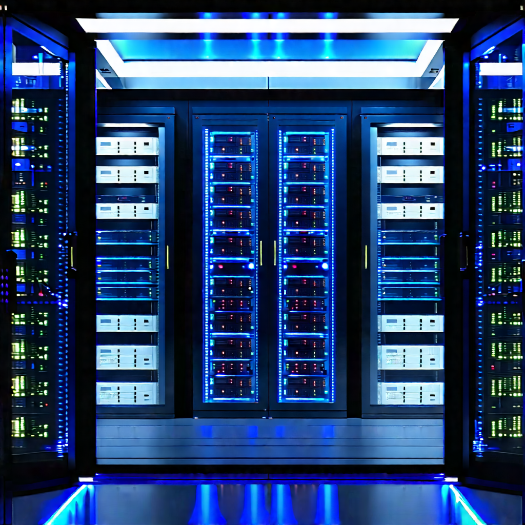 Futuristic server room