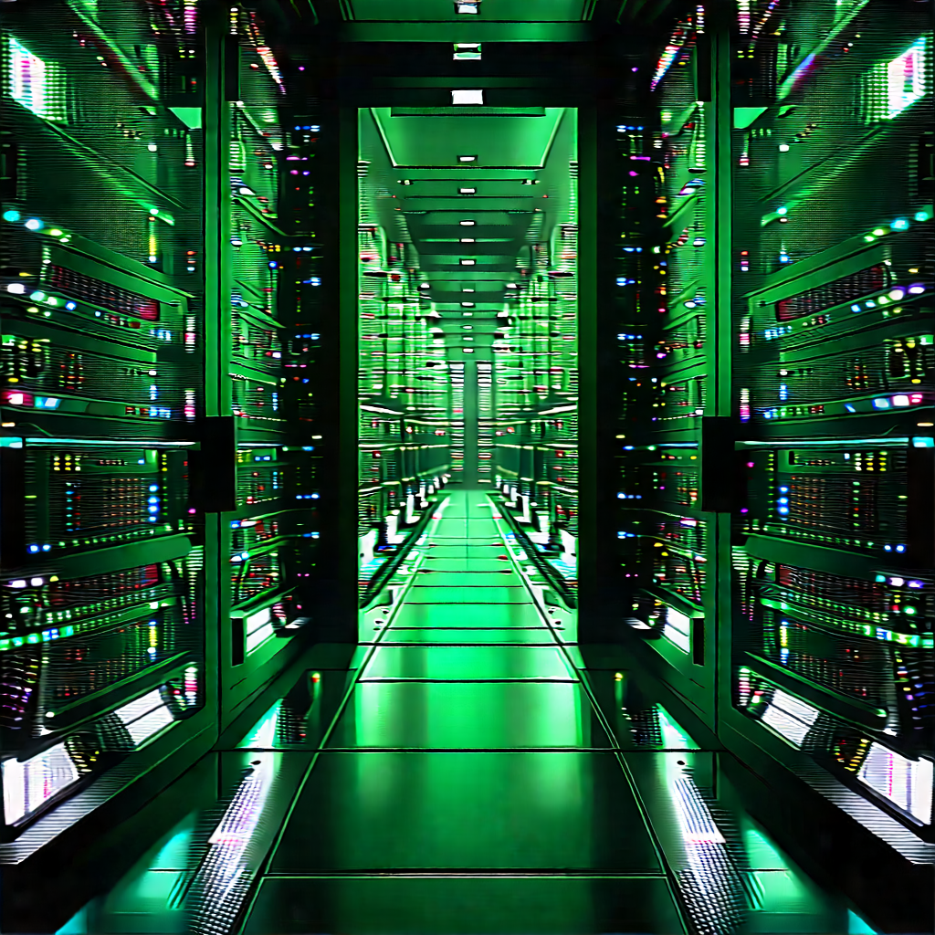 Futuristic server room