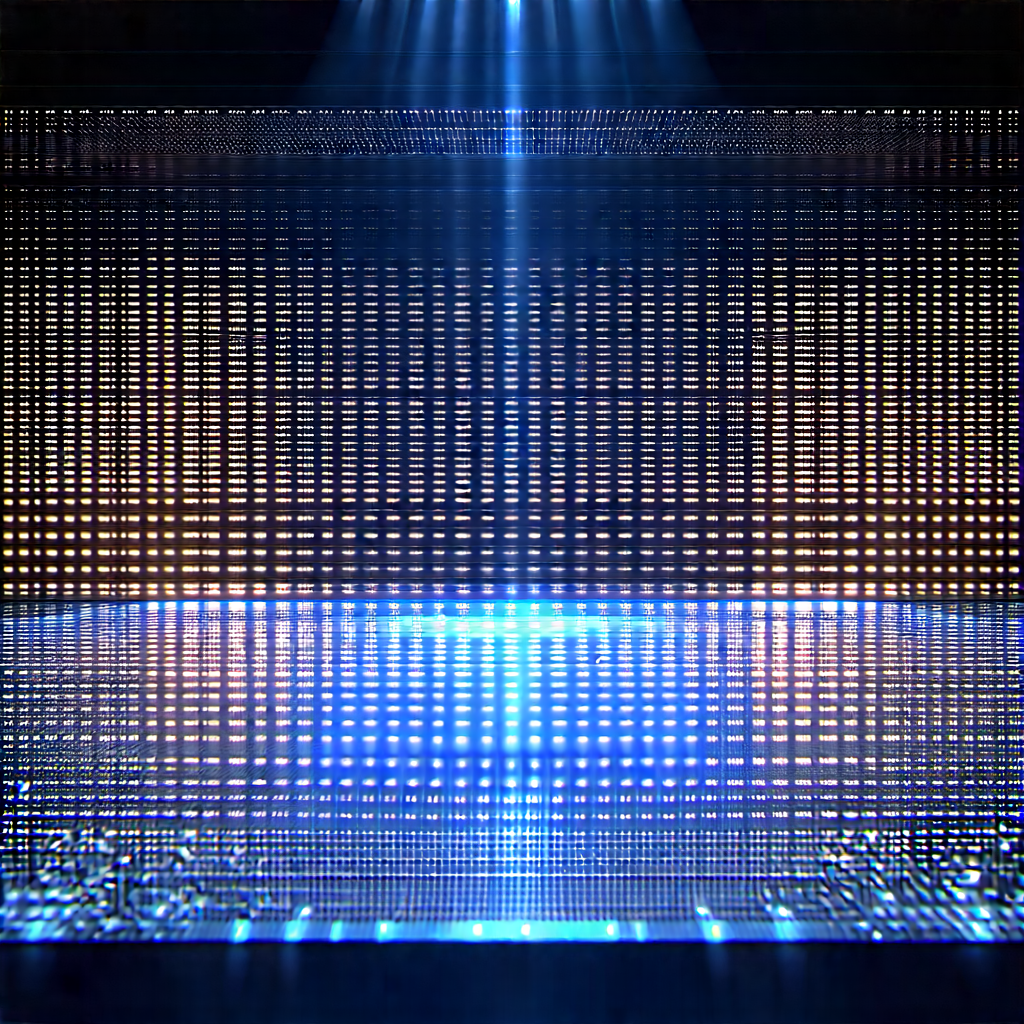 Close-up of sensor array