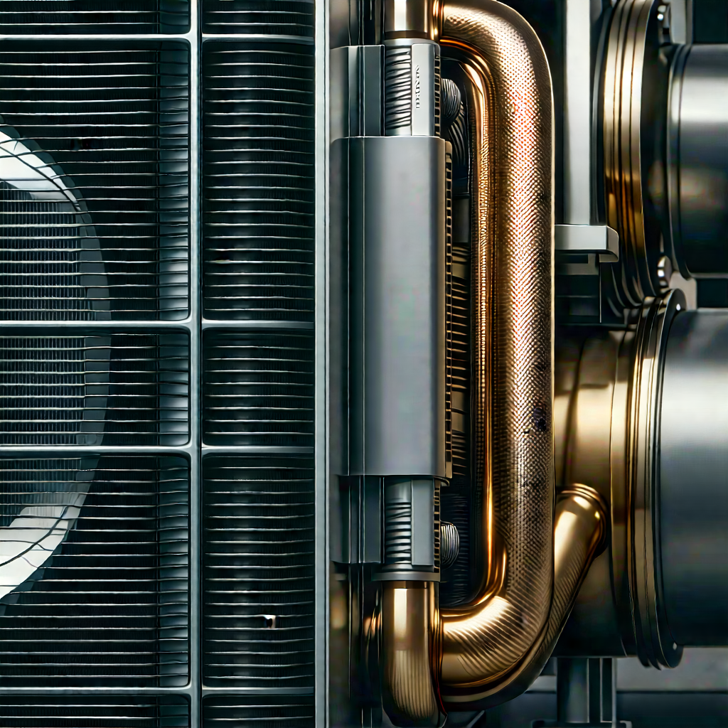 Close-up of cooling system