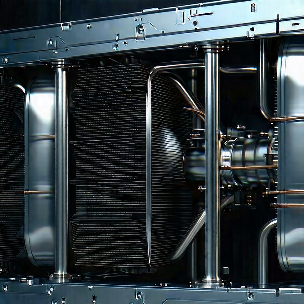 Close-up of cooling system