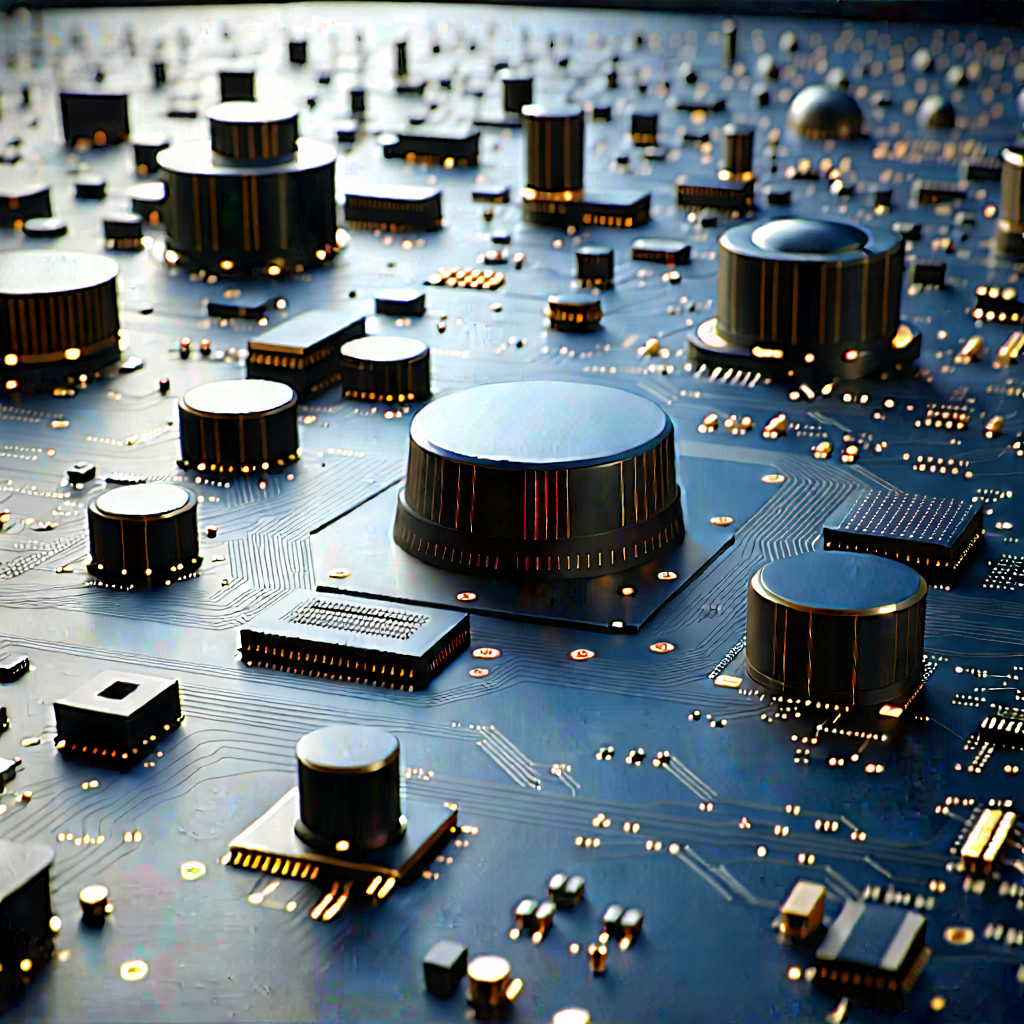 Close-up of sensor array