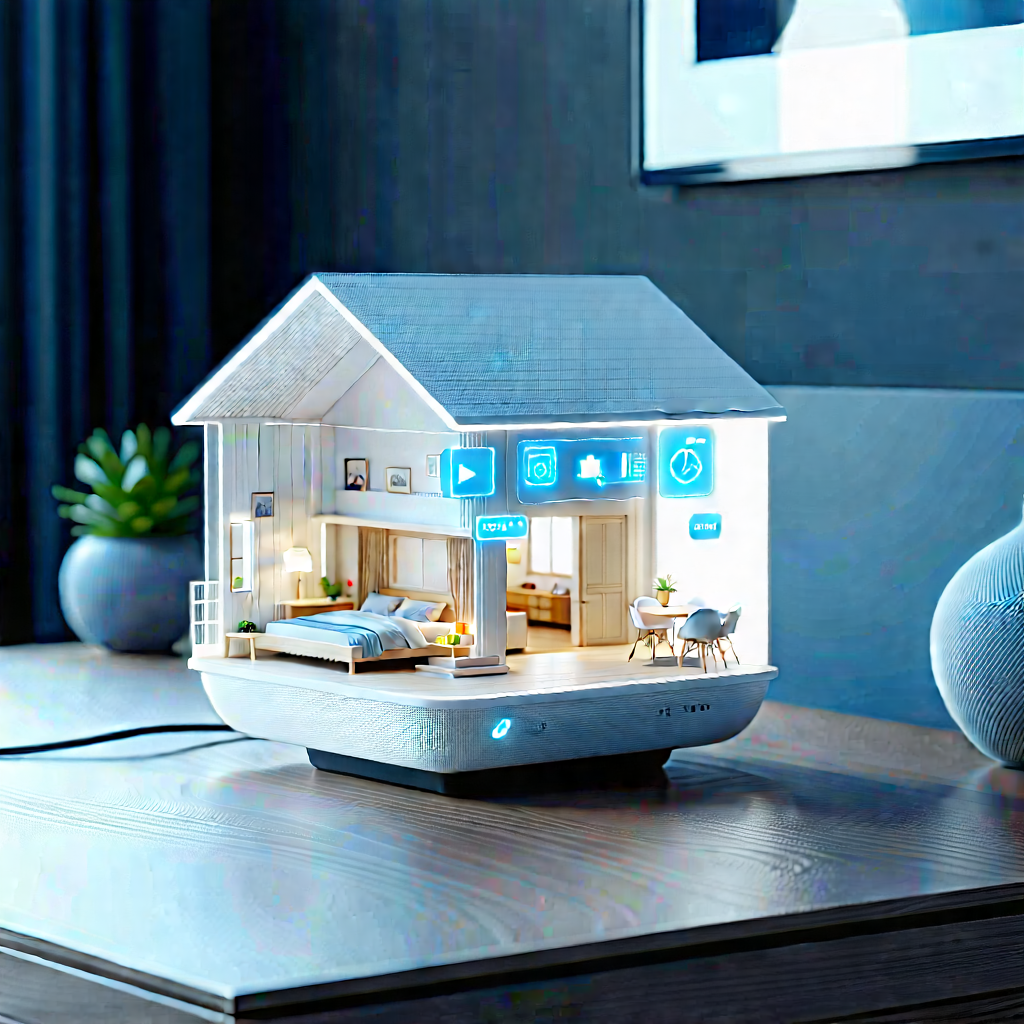 Smart Home Device With Streaming Content With Small, Intricately