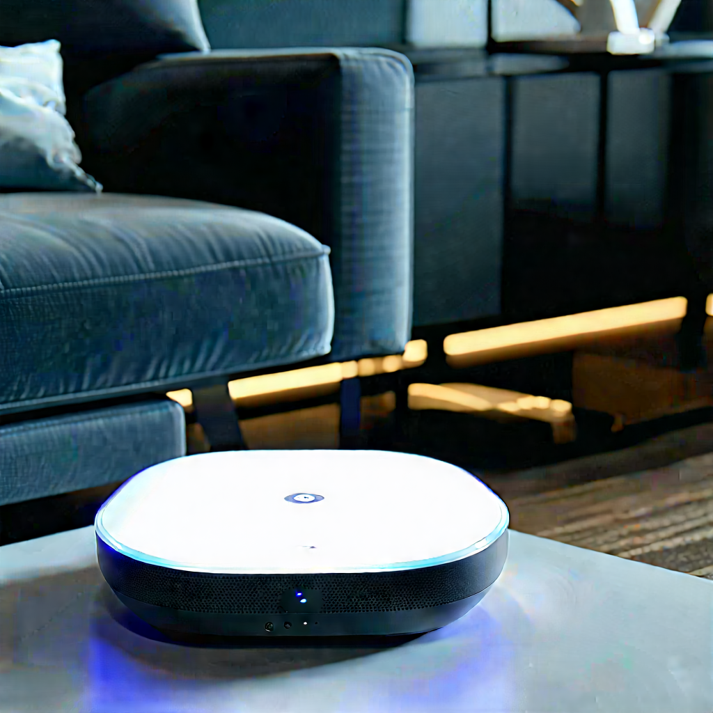 Smart Home Device With (digital:1.46) Artwork With Small White