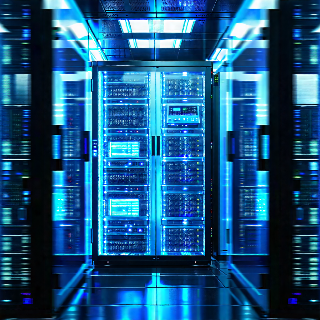 Futuristic server room