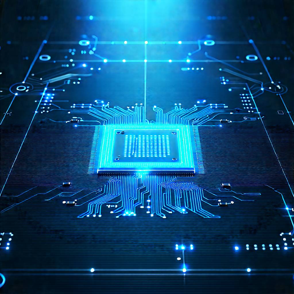 Circuit board with holographic projection