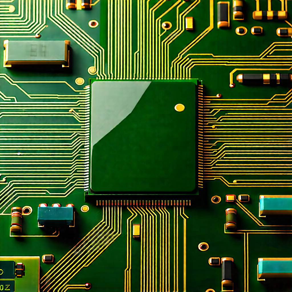 Close-up of electronic circuit