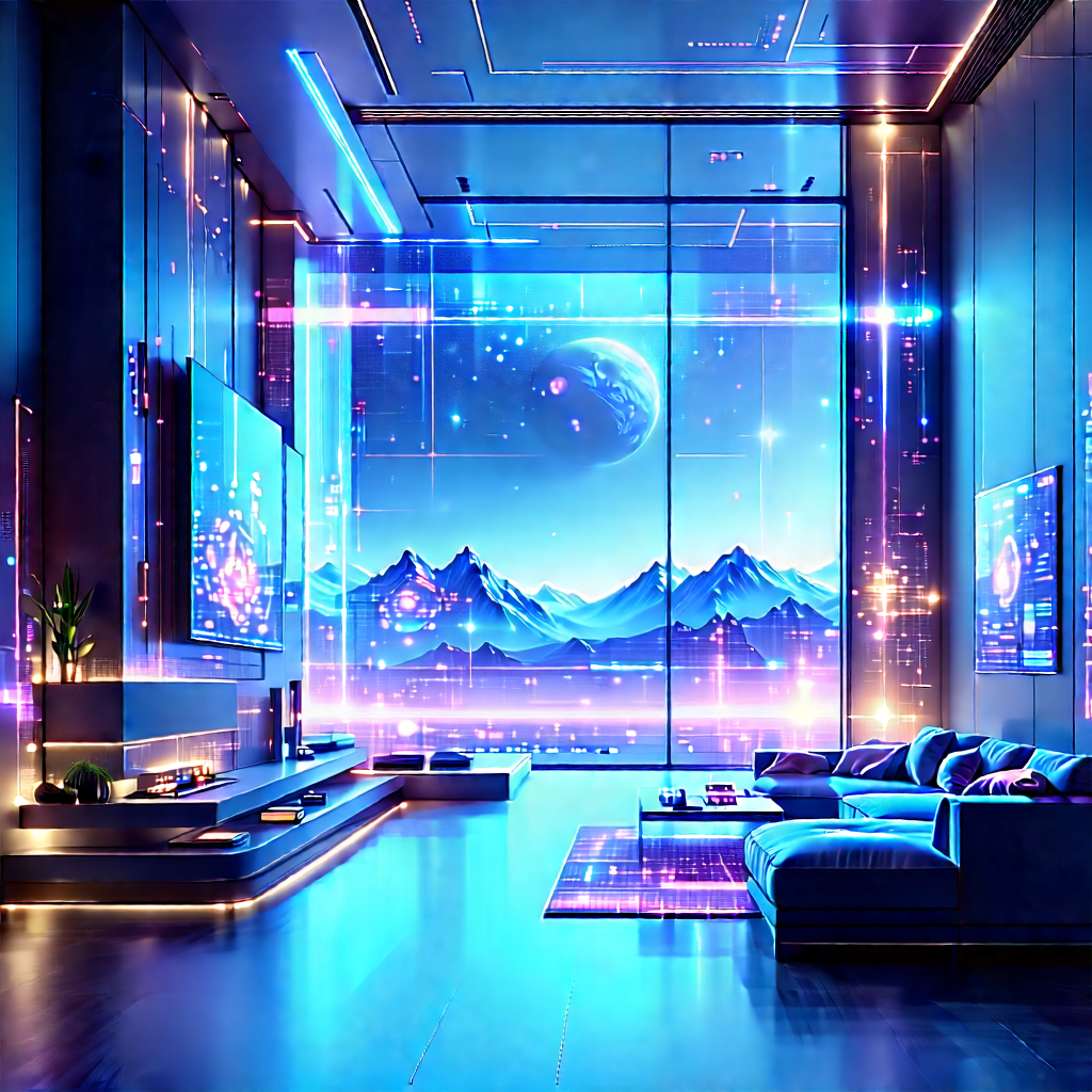 Futuristic Smart Home With Image, There