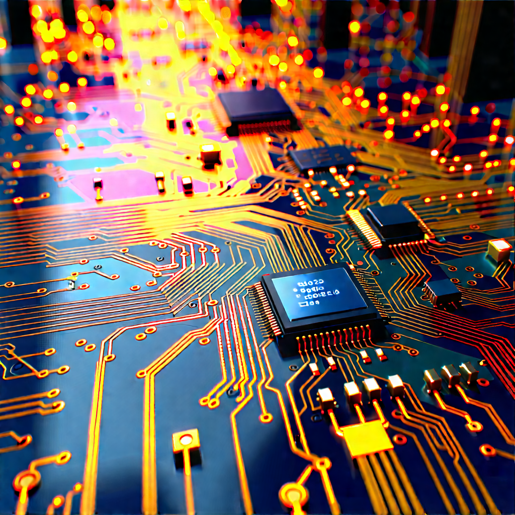 Circuit board with data streams