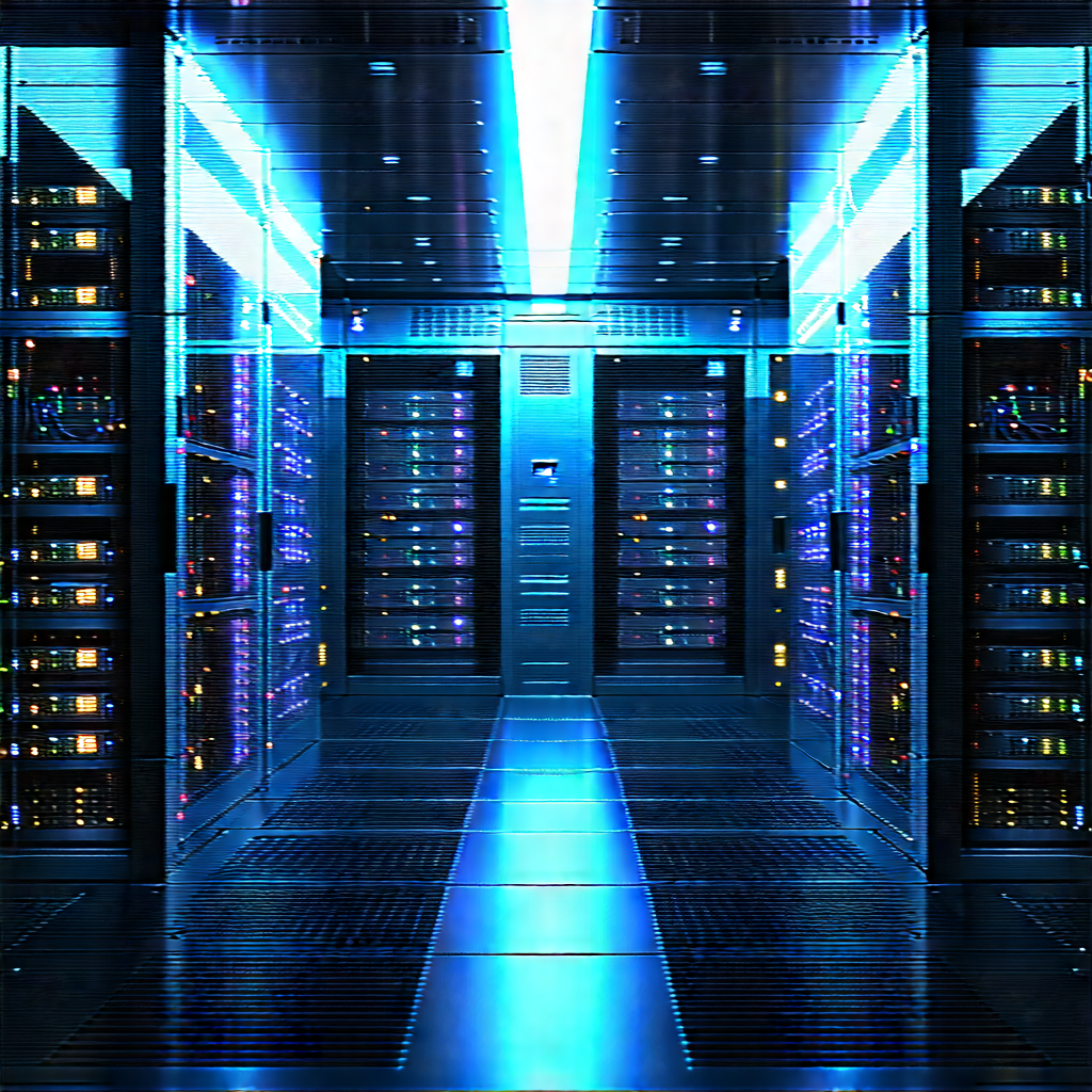 Futuristic server room