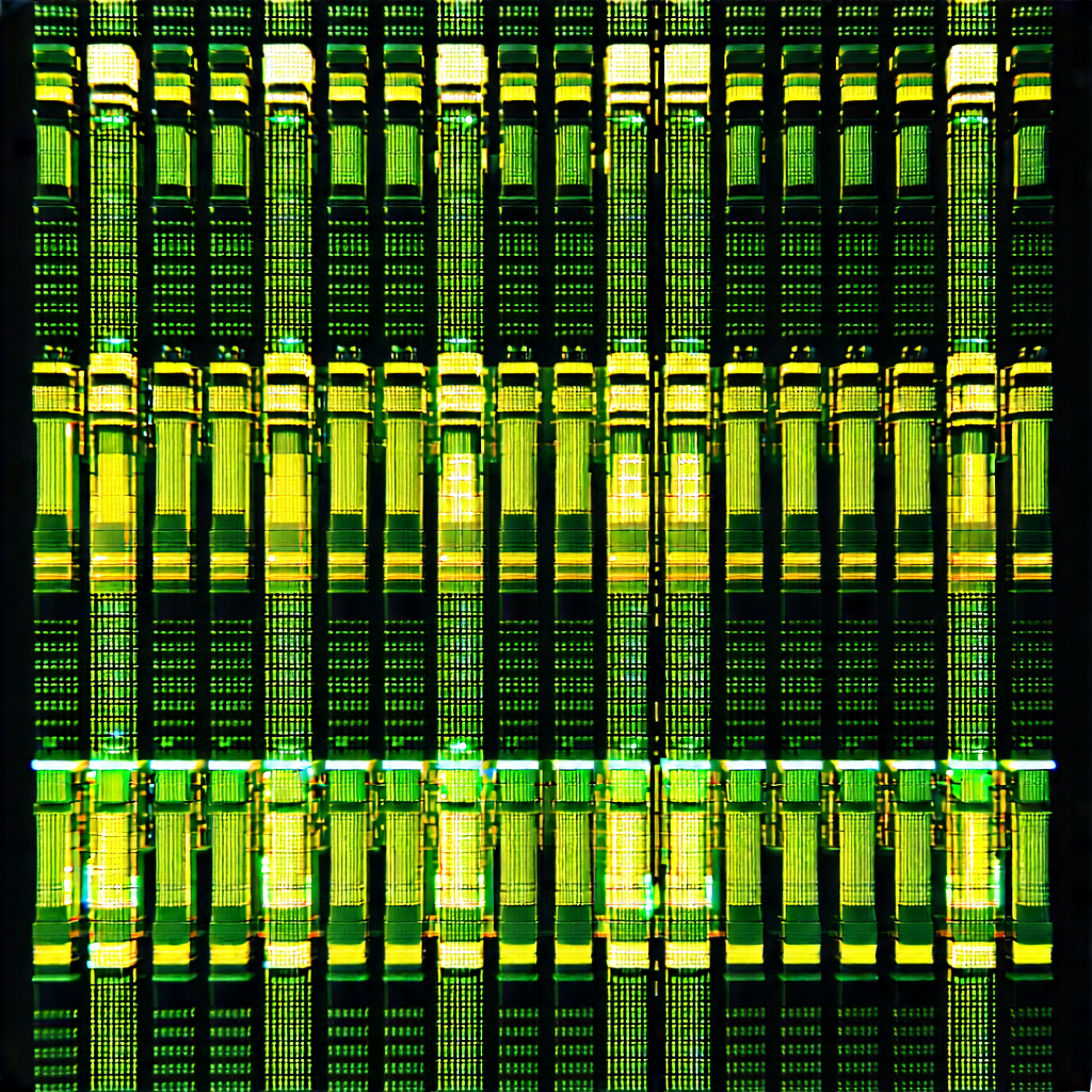 Close-up of sensor array
