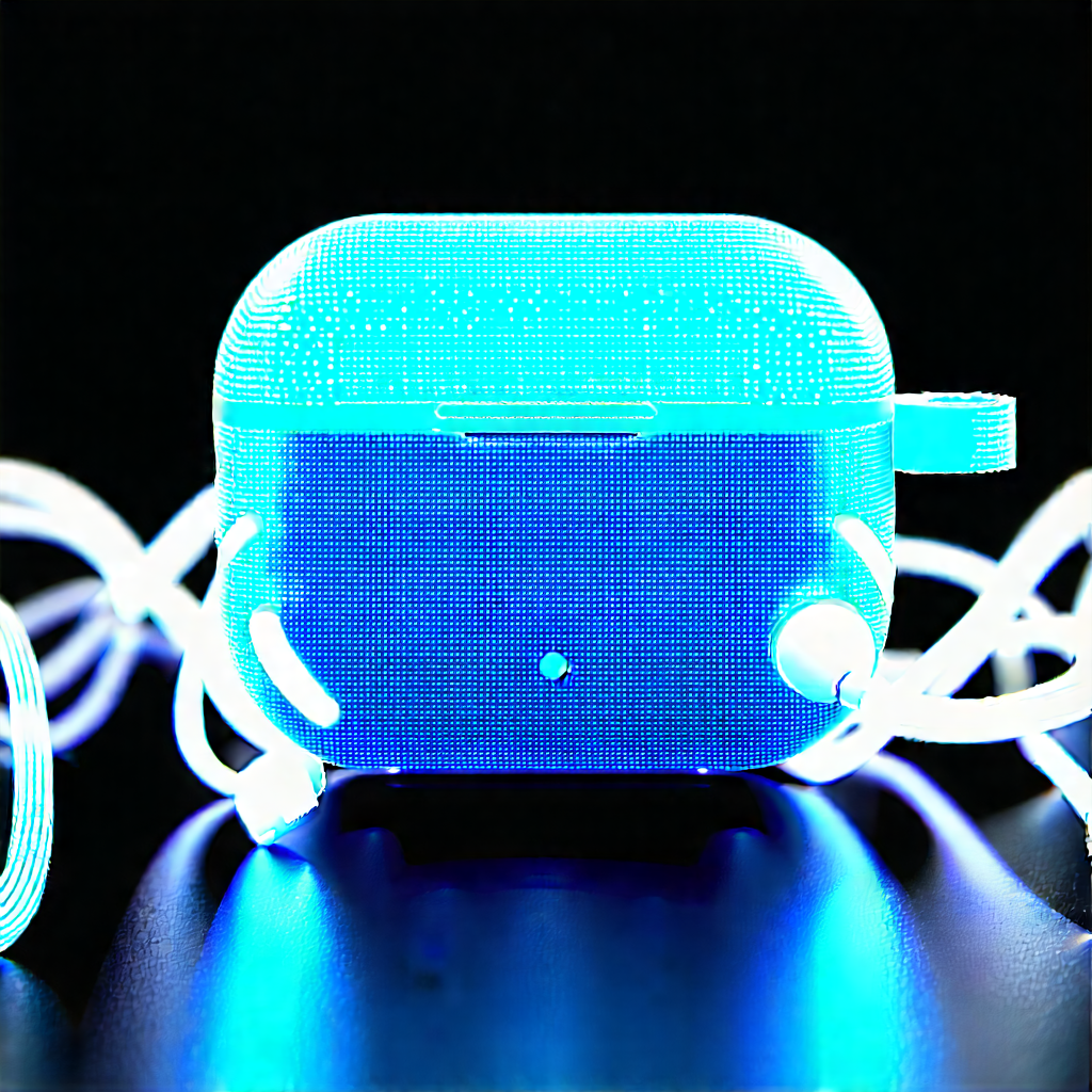 Wireless earbuds with glowing screen