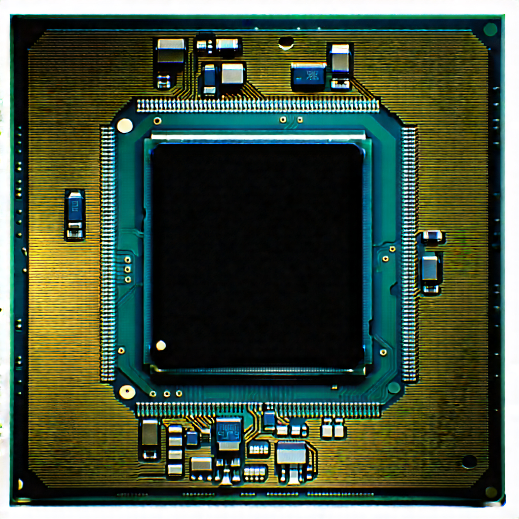 Close-up of microprocessor