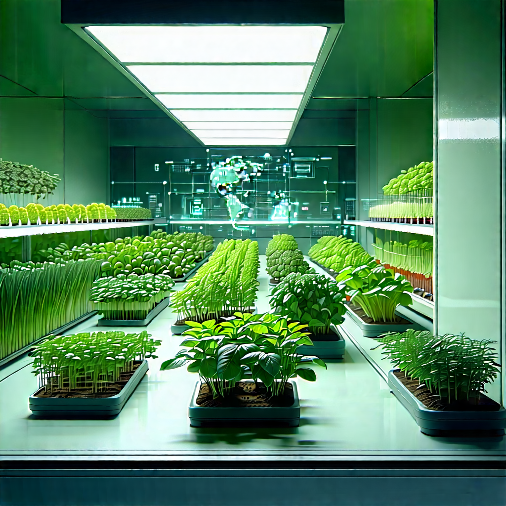 Agricultural Technology In Modern Laboratory With Image, There