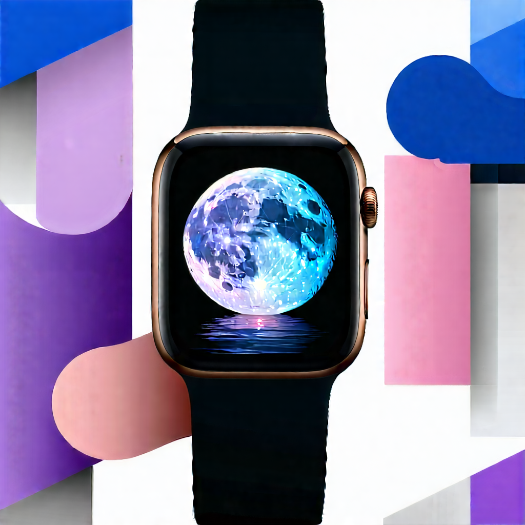 Smart watch with digital artwork