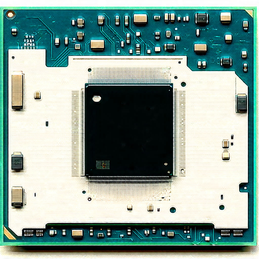 Close-up of microprocessor