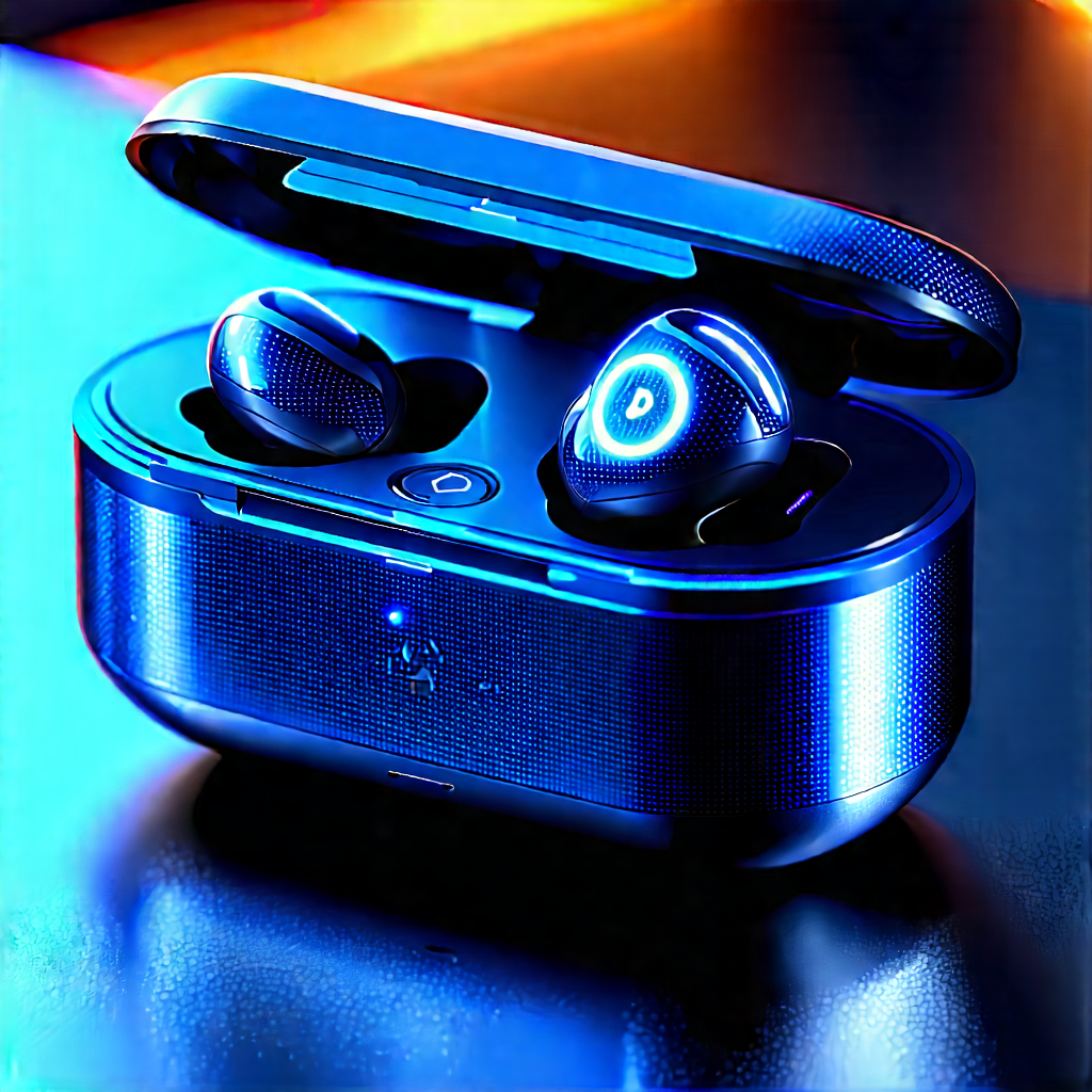 Wireless earbuds with holographic display