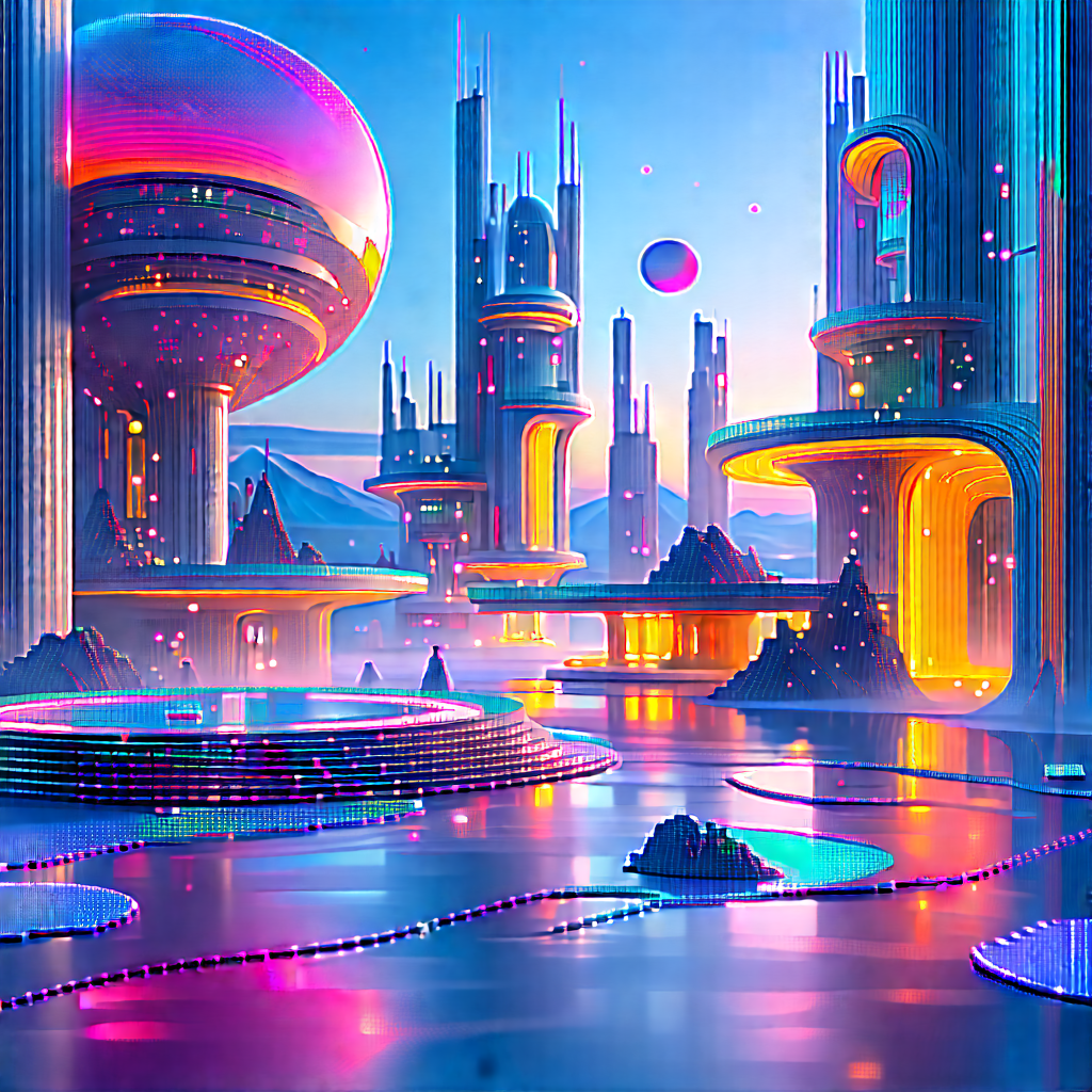 (futuristic:1.28) Innovation Hub With Futuristic Scene,