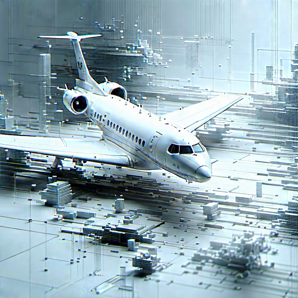 Aerospace Technology In Tech Office With Large White