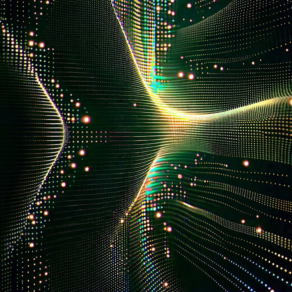 Close-up of sensor array
