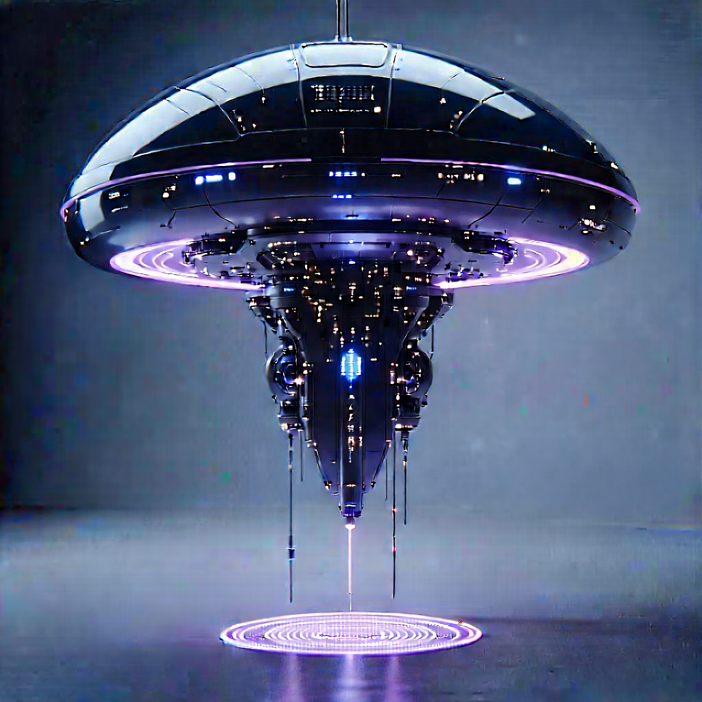 Innovative Communication Tool Design With Futuristic Spacecraft