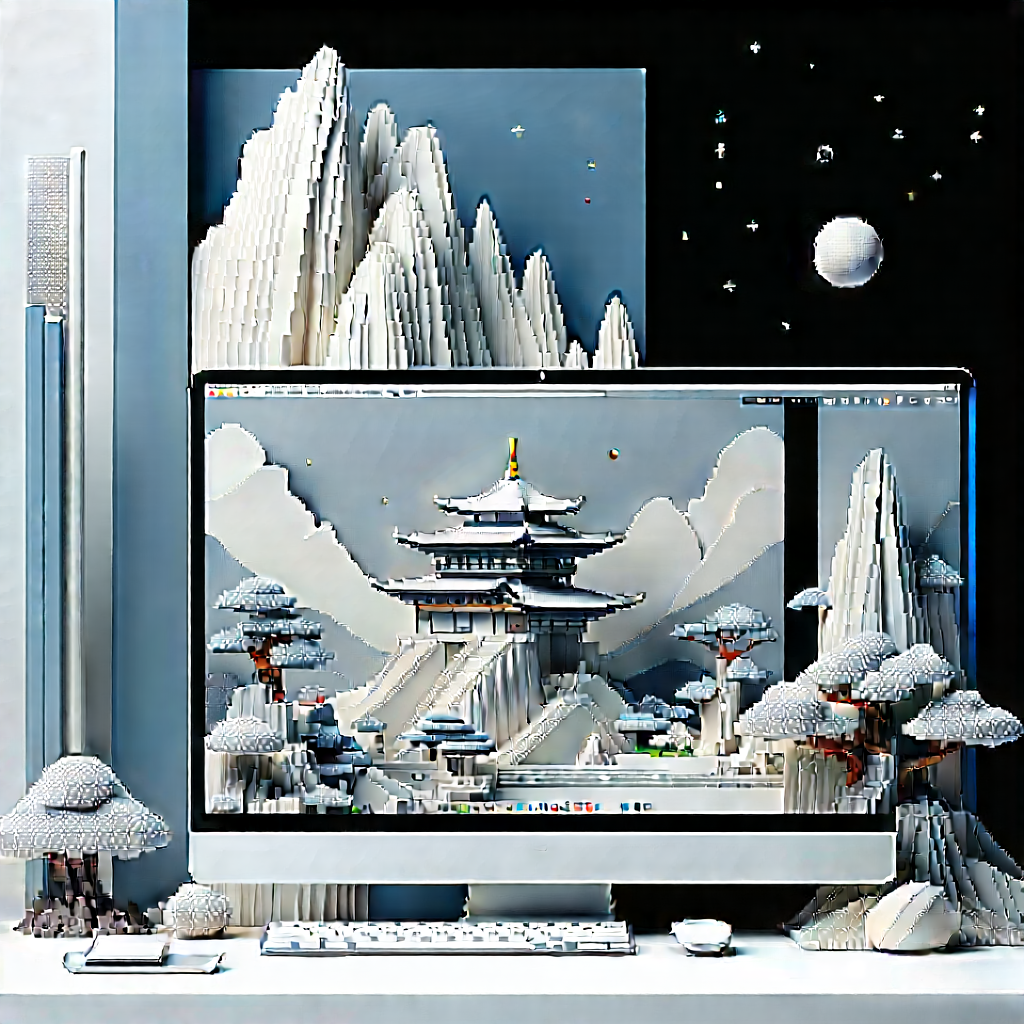 Entertainment Technology In (design:1.49) Studio With Computer Monitor